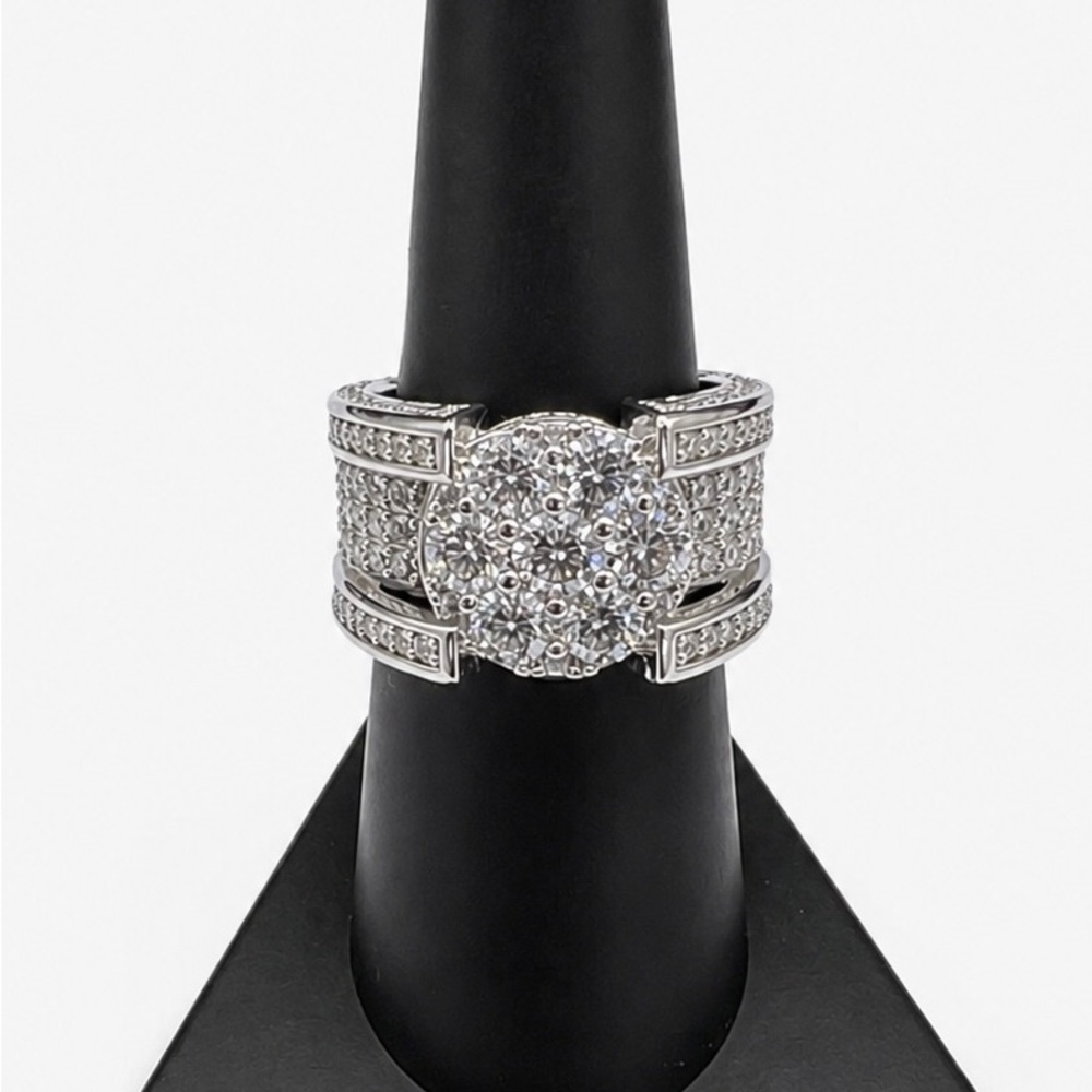 925 Sterling Silver 3.78CT MOISSANITE Men’s Ring size 8